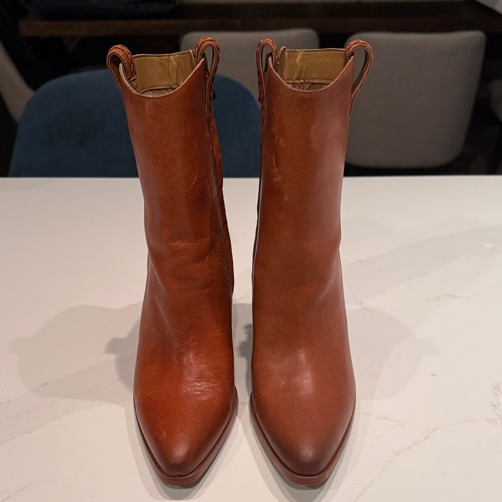 Brown Leather Ankle Boots